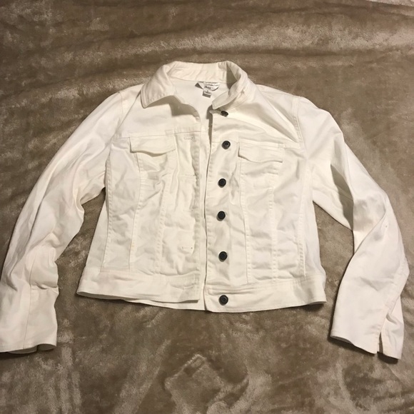 Talbots Jackets & Blazers - White Talbots jean jacket